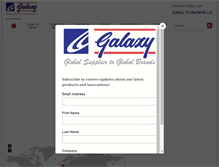 Tablet Screenshot of galaxysurfactants.com